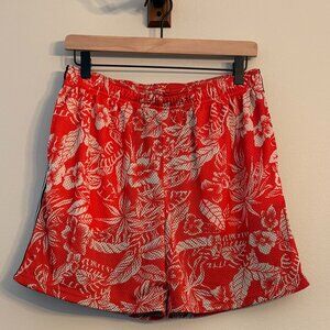 Men's Chubbies Red and White Athletic Shorts